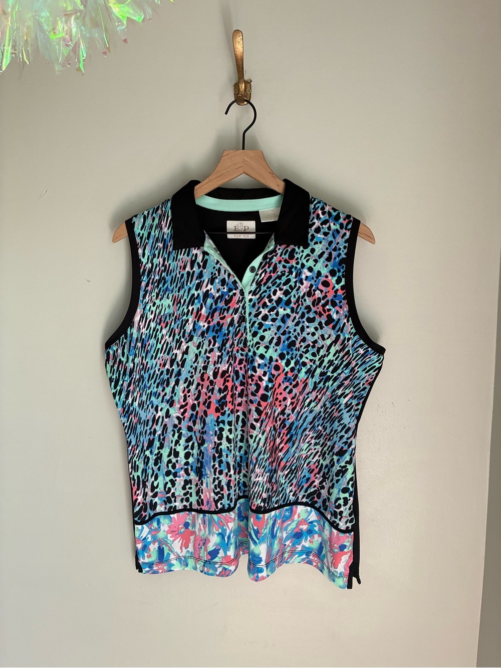 EP Pro Tour Tech Multicolor Sleeveless Top Tank Size XL